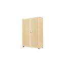 Armoire-vestiaire, 2 portes, l. 100 cm, 6 HC, coloris érable