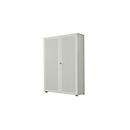Armoire-vestiaire, 2 portes, l. 100 cm, 6 HC, gris clair