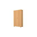 Armoire-vestiaire, 2 portes, l. 80 cm, 6 HC, coloris hêtre