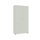 Armoire vestiaire, 2 portes, sans façade acoustique, l. 1000 x P 450 x H 2300 mm, gris clair
