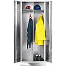 Armoire-vestiaire en inox, l. 800 x P 500 x H 1850 mm, pieds