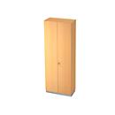 Armoire-vestiaire, étagères à gauche, l. 800 x P 420 mm, coloris hêtre