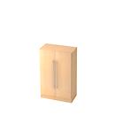 Armoires à portes battantes 3 HC, l. 800 x P 420 x H 1270 mm, coloris érable