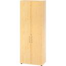 Armoires Breno, 6 HC, verrouillables, 28 kg par étagère, L 800 x P 420 x H 2156 mm, érable/érable