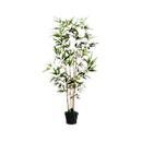 Artificial plant meet by Paperflow bamboo, green, made of PE, incl. plastic pot, H 1200 mm