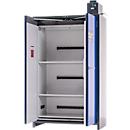 Asecos acculaadkast ION-PRO-90 PC, 3 geperforeerde plateaus + stopcontacten, 1 lekbak, B 1193 x D 615 x H 2224 mm
