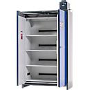Asecos acculaadkast ION-PRO-90 PC, 4 geperforeerde legborden + stopcontacten, 1 lekbak, B 1193 x D 615 x H 2224 mm