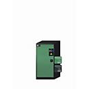 asecos CS-CLASSIC chemische opslagkast, scharnierende deur, links scharnierend, reseda groen front, B 545 x D 520 x H 1105 mm