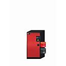 asecos CS-CLASSIC chemische opslagkast, scharnierende deur, links scharnierend, voorzijde in verkeersrood, B 545 x D 520 x H 1105 mm