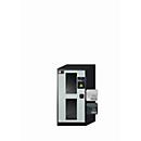 asecos CS-CLASSIC-G chemische voorraadkast, scharnierende deur met glasuitsparing, links scharnier, voorkant in lichtgrijs, B 545 x D 520 x H 1105 mm