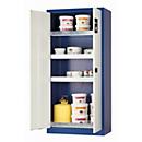 asecos E-CLASSIC milieu-opbergkast, scharnierende deuren, voorkant in lichtgrijs, B 950 x D 500 x H 1950 mm