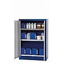 asecos E-CLASSIC omgevingsopslagkast, scharnierende deuren, voorzijde in lichtgrijs, B 950 x D 500 x H 1400 mm