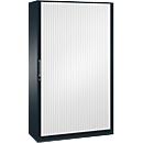 ASISTO C 3000 roller shutter cabinet, 5 filing heights, W 1200 mm, anthracite/white