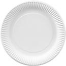 Assiette en carton, blanc, 230 mm, 100 p.