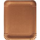 Assiettes en carton Papstar Pure, 500 pièces, carrées, qualité alimentaire, L 165 x L 200 mm, carton à base de fibres fraîches, marron