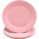 Assiettes en carton Pronappe, Ø 230 mm, carton, rose, 20 pièces