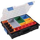Assortimentsdoos Euro Plus Pro B440xT355xH76 mm, 18 vakken, 4 scheidingswanden
