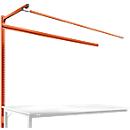 Aufbauportal m. Ausleger, Ansatztisch STANDARD Arbeitstisch/Werkbank UNIVERSAL/PROFI, 2000 mm, rotorange