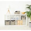 Aufbewahrungsbox Rotho BRISEN, Volumen 16 l, Lochstruktur, stapelbar, ohne Deckel, L 360 x B 262 x H 211 mm, Recycling-PP, cappuccino