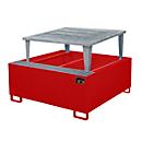 Auffangwanne AWA 1000-1, rot RAL 3000
