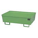 Auffangwanne BAUER AO-2, Stahl, 246 l, B 1200 x T 800 x H 415 mm, grün