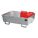 Auffangwanne BAUER AO-2, Stahl, 246 l, B 1200 x T 800 x H 415 mm, verzinkt