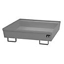 Auffangwanne BAUER AO-4/A, Stahl, 280 l, B 1200 x T 1200 x H 335 mm, grau