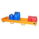 Auffangwanne BAUER AO-4/B, Stahl, 280 l, B 2400 x T 800 x H 285 mm, orange