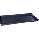 Auffangwanne für Kleingebinde, Volumen 22 l, stapelbar, B 1200 x T 550 x H 50 mm, Polyethylen, schwarz