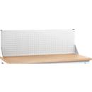 Aufsatzrahmen Bott verso, mit Lochplatte, B 2000 x T 230 x H 480 mm, Stahlblech, pulverbeschichtet, RAL 7035, lichtgrau