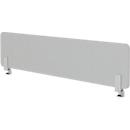 Auftischwand Modus, mit Adapter, 25 mm stark, B 2000 x H 600 mm, hellgrau