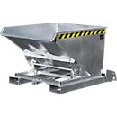 Automatischer Kippbehälter Bauer Typ 4A 600, 3 Entriegelungspunkte, Abrollsystem, Inhalt 0,6 m³, bis 1000 kg, verzinkt