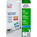 Avery magnetische etiketten J8875-5, voor etikettering, herbruikbaar, metaal, mat wit, 78 50 x 140 mm, 40 st.