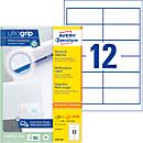 AVERY Zweckform 3659-200 Universele etiketten, ultragrip, 97 x 423 mm, DP INTERNETMARKE geschikt
