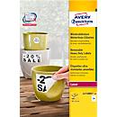 Avery Zweckform folie-etiketten, weerbestendig, verwijderbaar, 70 x 37 mm