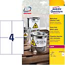 Avery Zweckform folie-etiketten, weerbestendig, voor binnen- en buitengebruik, 105 x 148 mm