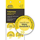 Avery Zweckform keuringssticker volgens DGUV 3 jaar 20xx, Ø 30 mm, PVC-folie op papier, geel