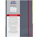 AVERY ZWECKFORM Notizbuch Notizio 7015, PP, 90 Blatt, DIN A5, kariert, grau