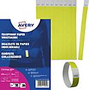 Avery Zweckform TYVYW-50 Bandes d'entrée 19 x 256 mm, jaune fluo, Tyvek, numérotées, 500 pièces
