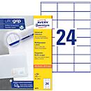 Avery Zweckform Universal Etiketten 3475, ultragrip, A4, matt, 2400 Etiketten