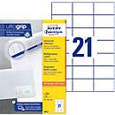 AVERY Zweckform Universal-Etiketten 3652, ultragrip, 70 x 42,3 mm, 2100 Stück