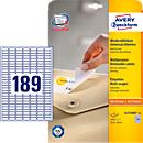 AVERY® Zweckform universal labels, 25.4 x 10 mm, removable