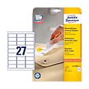 AVERY® Zweckform universal labels, 63.5 x 29.6 mm, removable