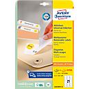 AVERY Zweckform universele etiketten, 63,5 x 38,1 mm, verwijderbaar, 525 + 105 stuks