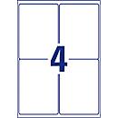 AVERY Zweckform universele etiketten, 99,1 x 139 mm, verwijderbaar