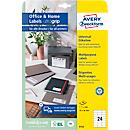 Avery Zweckorm® étiquettes multi-usages, 6122, 70 x 36 mm, 240 étiquettes/10 feuilles
