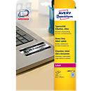 AVERY&reg; Zweckform ultra sterke zilver etiketten, permanent klevend, pak van 20 A4 vel
