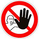 Aviso " Acesso proibido a pessoas não autorizadas"