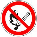 Aviso " Proibido fumar ou foguear"