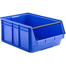 Bac à bec avec barre de transport SSI Schäfer LF 743, polypropylène, L 715 x l 470 x H 300 mm, 74 l, bleu